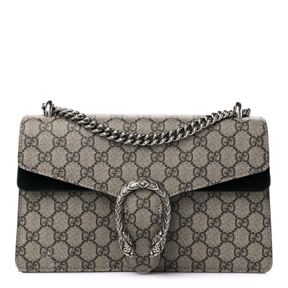 Gucci GG Supreme Monogram Small Dionysus Shoulder Bag Black 1 of 12
