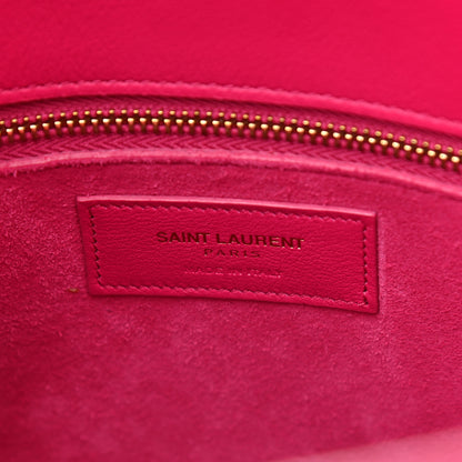 Saint Laurent Calfskin Small Sac De Jour Lipstick Fuchsia 6 of 12