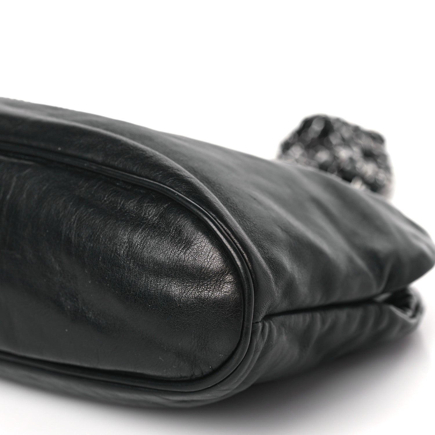 Chanel Lambskin Mini Rock and Chain Hobo Black 9 of 9