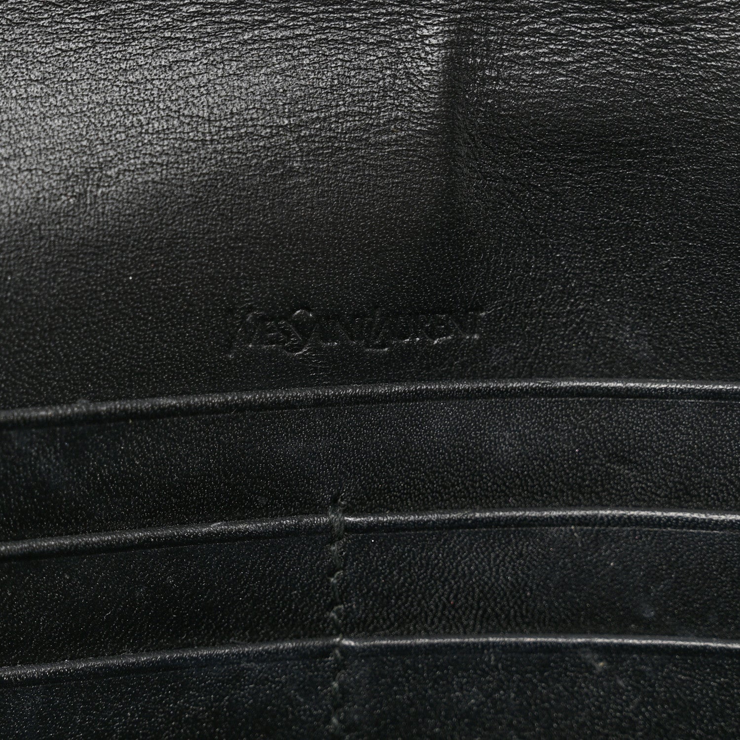 Saint Laurent Textured Patent Belle de Jour Chain Clutch Black 7 of 11