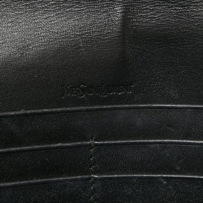 Saint Laurent Textured Patent Belle de Jour Chain Clutch Black 7 of 11