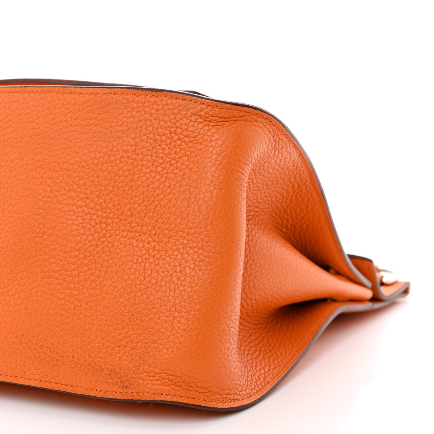 Hermes Taurillon Clemence Jypsiere 34 Orange 10 of 14