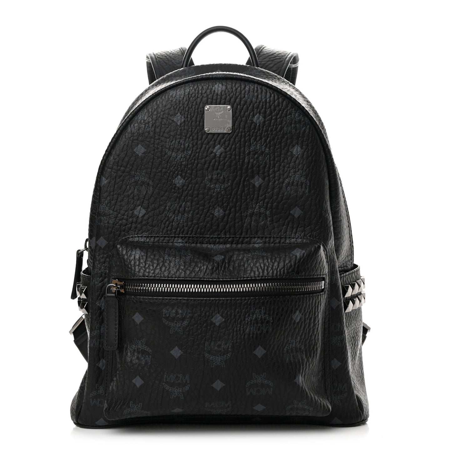 Visetos Medium Side Studs Stark Backpack Black