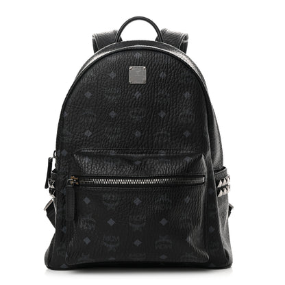 MCM Visetos Medium Side Studs Stark Backpack Black 1 of 10