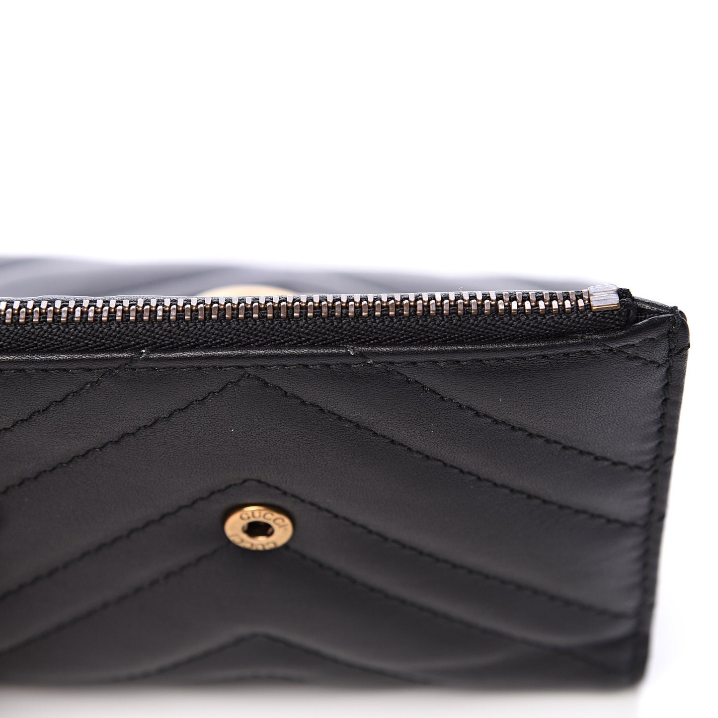 Calfskin Matelasse GG Marmont Wallet Black