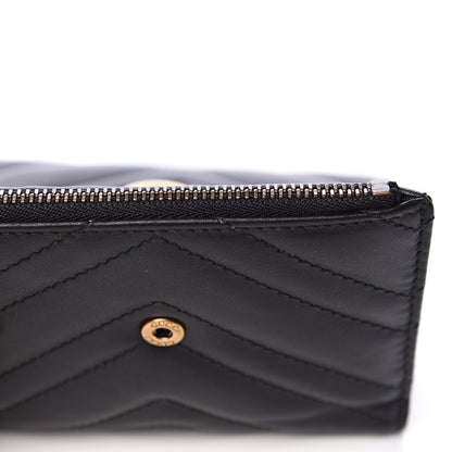 Gucci Calfskin Matelasse GG Marmont Wallet Black 8 of 10