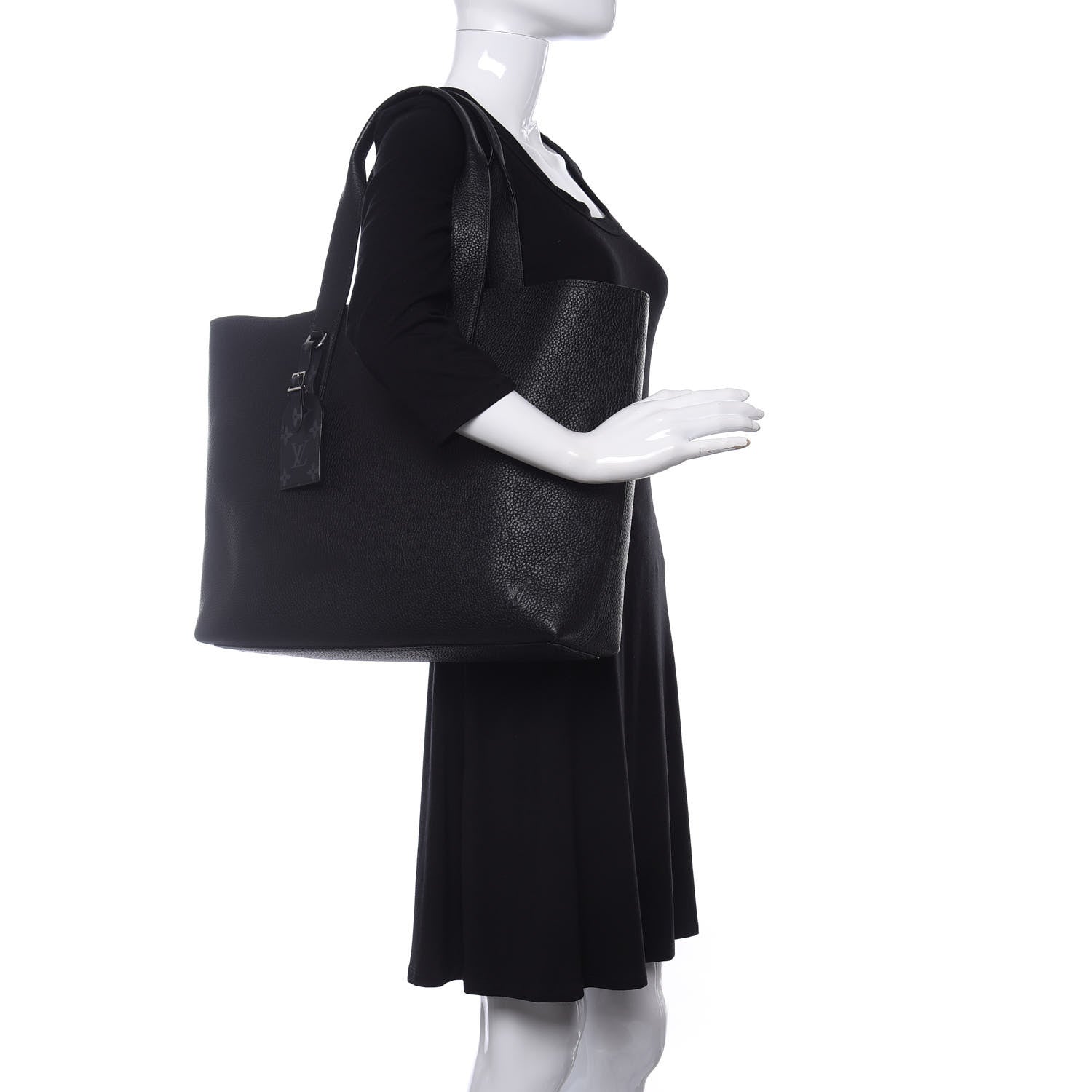 Louis Vuitton Taurillon Monogram Eclipse Cabas Voyage Black 2 of 10