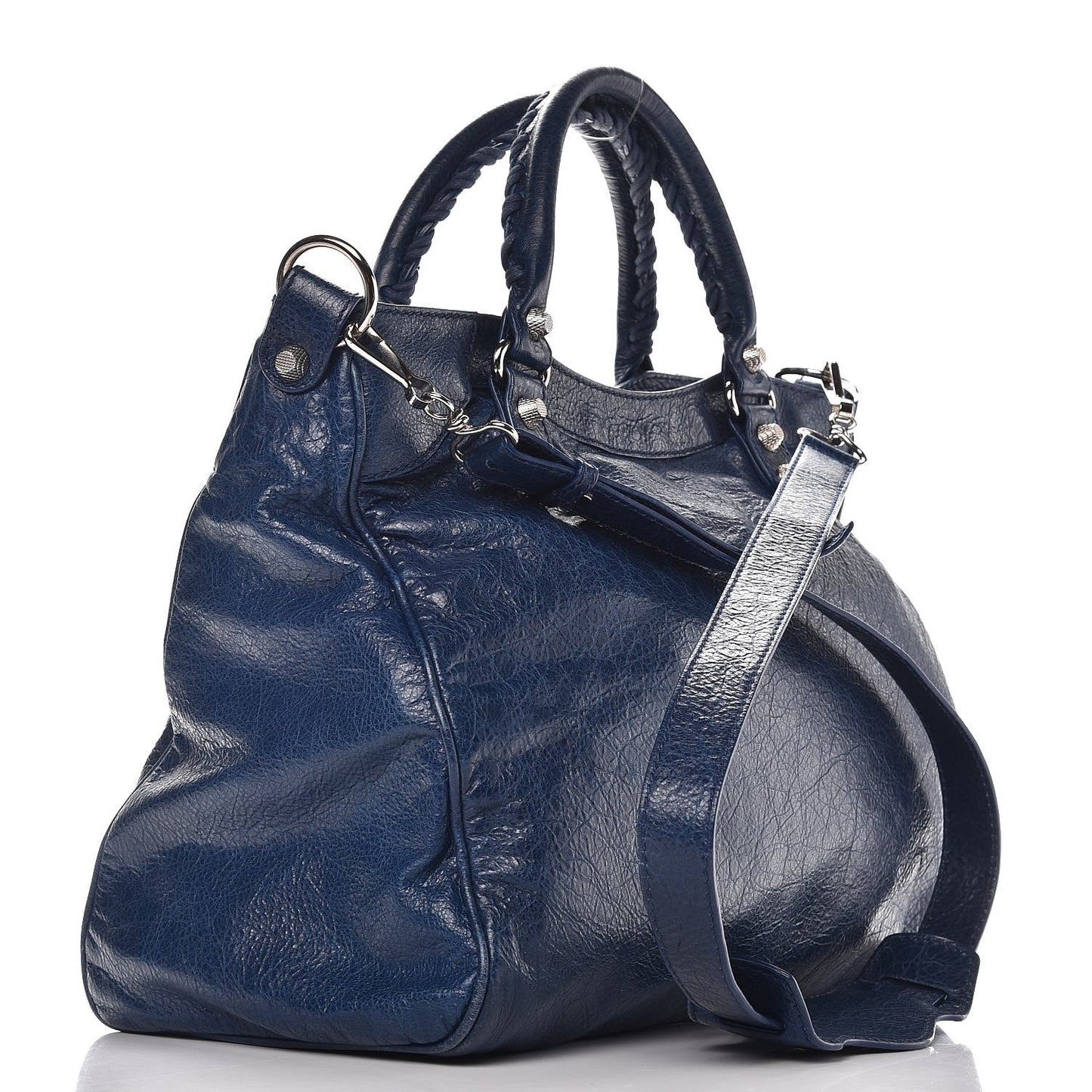 Agneau Giant 12 Silver Hardware Velo Bleu Mineral