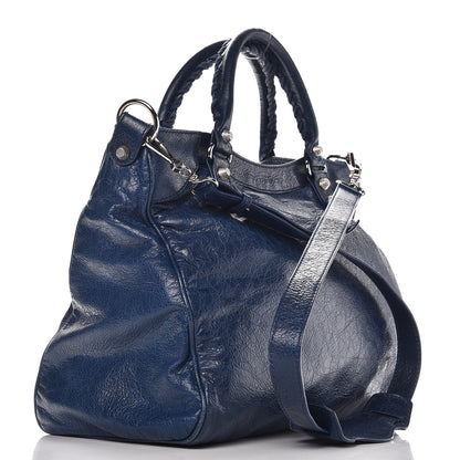 Balenciaga Agneau Giant 12 Silver Hardware Velo Bleu Mineral 4 of 10