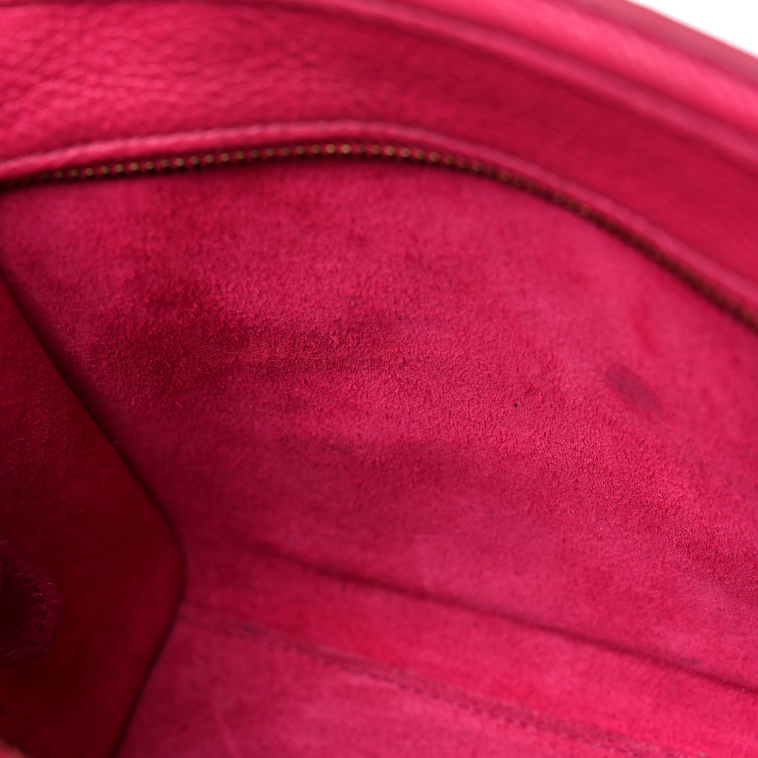 Celine Drummed Calfskin Nano Luggage Fuchsia 17 of 19