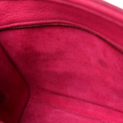 Celine Drummed Calfskin Nano Luggage Fuchsia 17 of 19