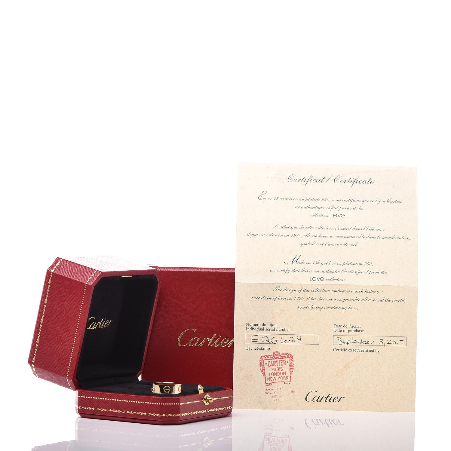Cartier 18K Yellow Gold 5.5mm LOVE Ring 49 4.75 5 of 5