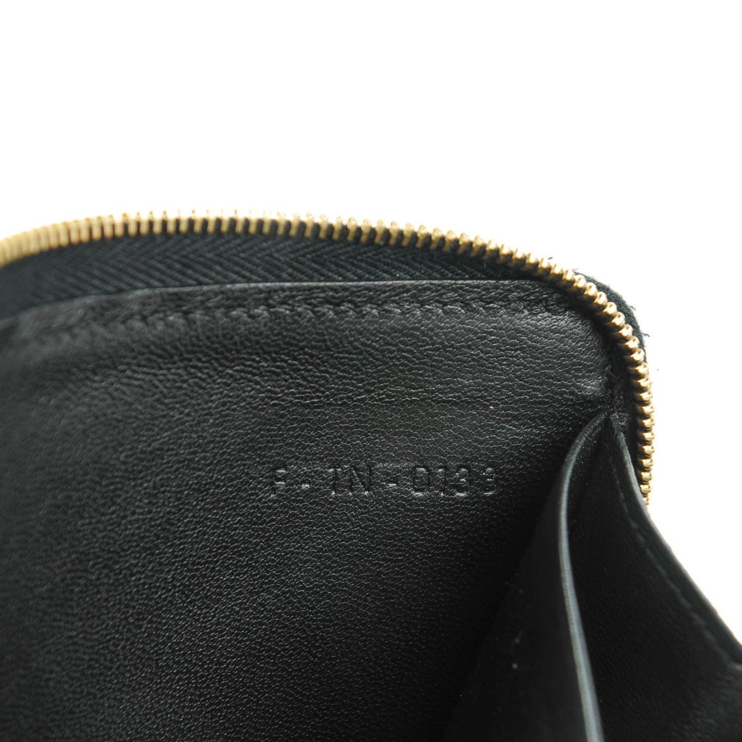 Spazzolato Calfskin Large Zip Around Multifunction Wallet Black