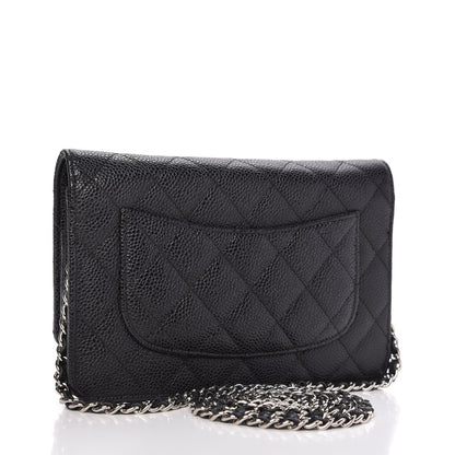 Chanel Caviar Quilted Wallet On Chain WOC Black 3 of 12
