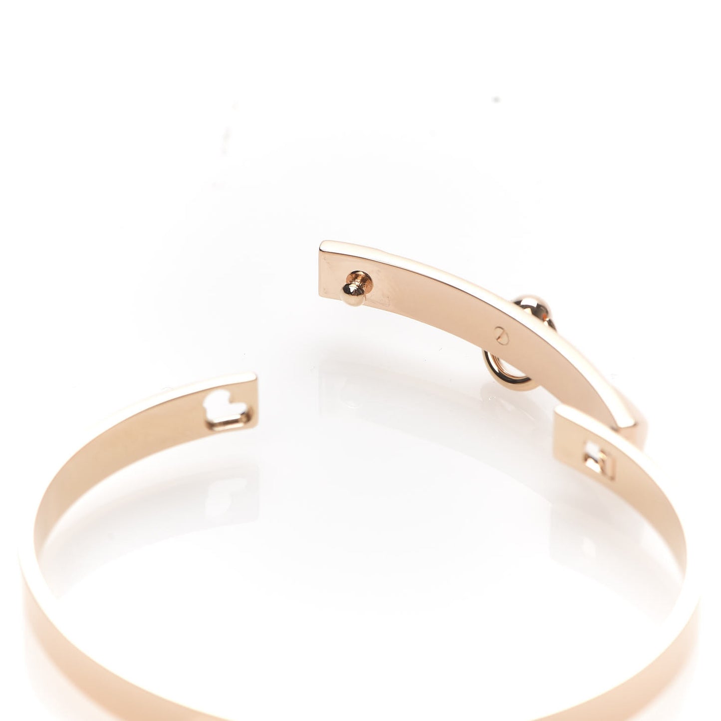 18K Rose Gold Black Spinel PM Collier de Chien Bracelet ST