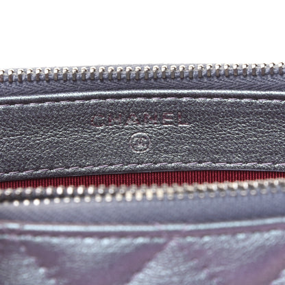Chanel Iridescent Lambskin Calfskin Quilted Small Gabrielle Clutch With Chain Light Purple 9 of 13
