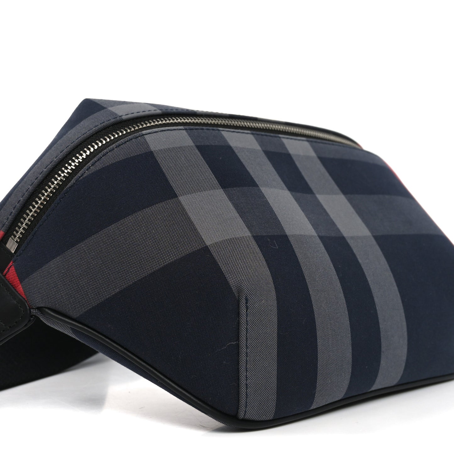 House Check Sonny Bum Bag Navy Grey