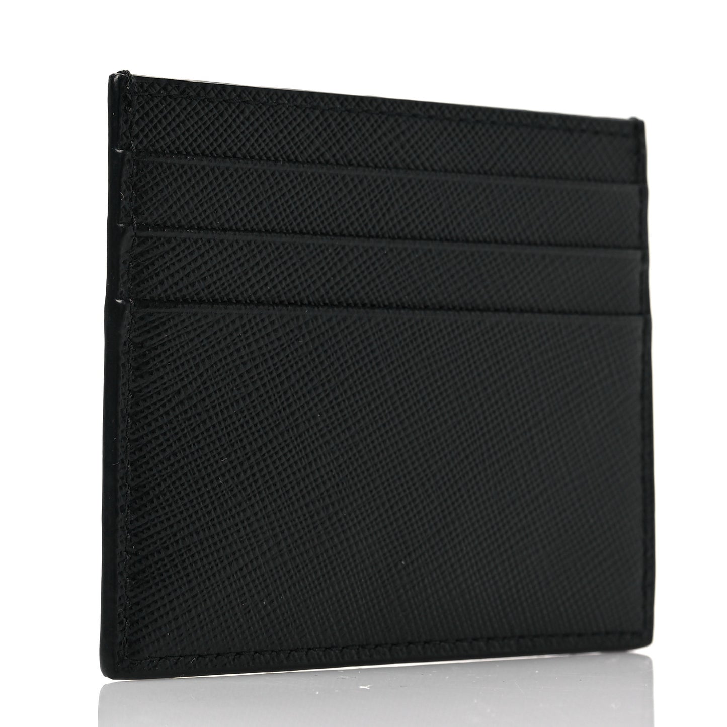 Saffiano Triangle Card Holder Black