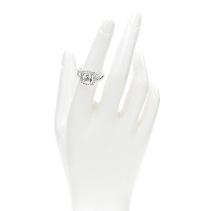David Yurman Sterling Silver Diamond White Topaz 7mm Petite Albion Ring 53 6.5 2 of 4