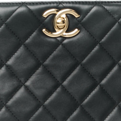 Chanel Lambskin Quilted Clutch Black 9 of 11