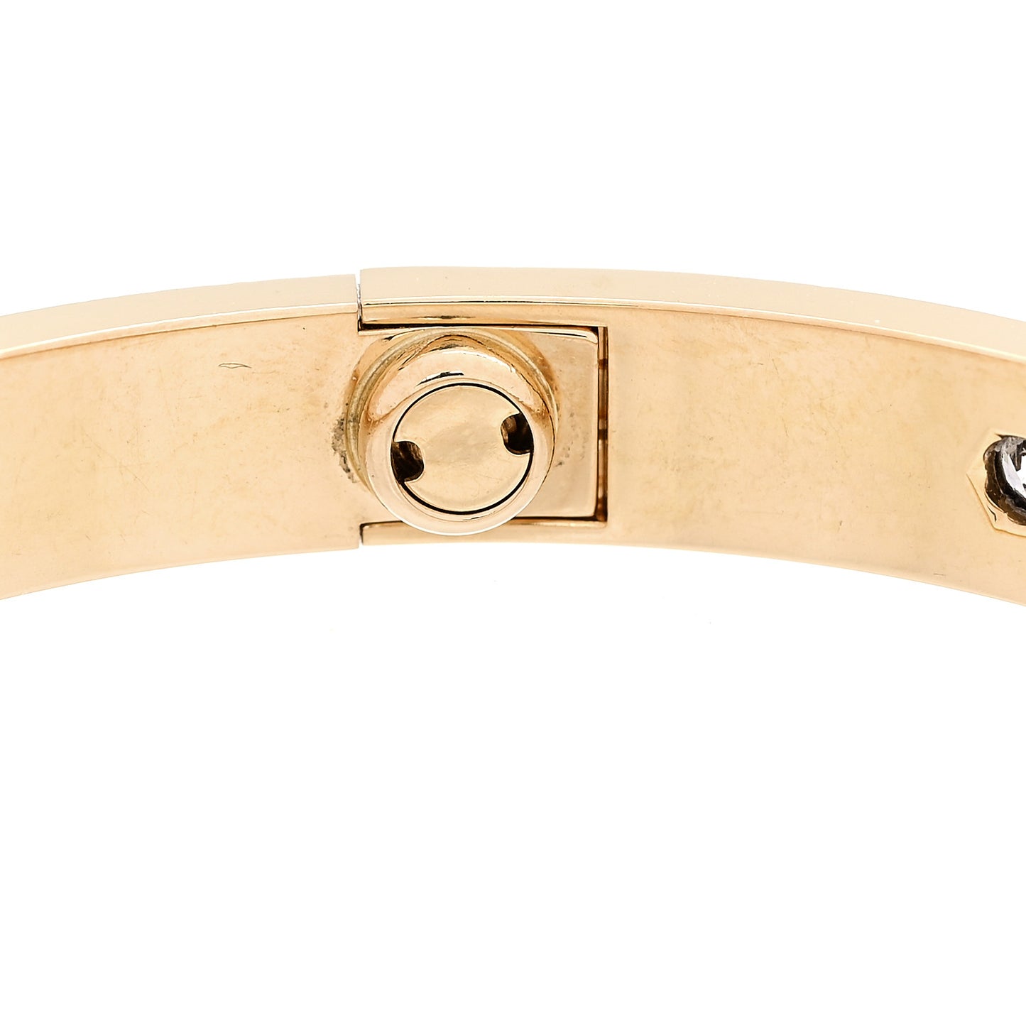 18K Yellow Gold 10 Diamond LOVE Bracelet 16