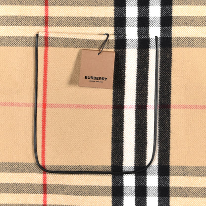 Burberry Cashmere Wool Check Cape Scarf Archive Beige 6 of 7
