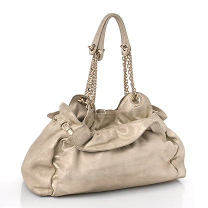 Christian Dior Metallic Lambskin Medium Le Trente Tote Gold 3 of 12