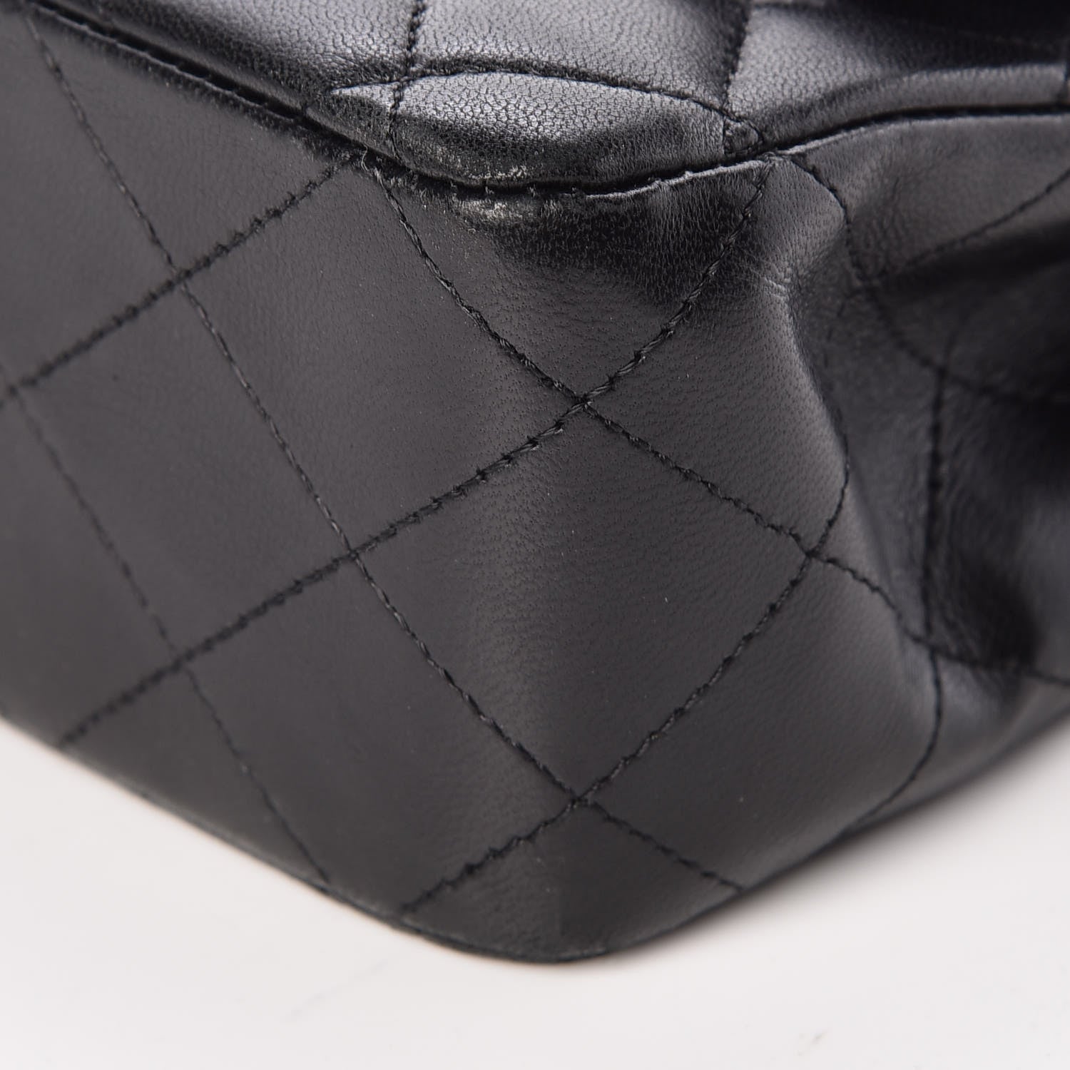 Chanel Lambskin Quilted Medium Double Flap Black 9 of 13