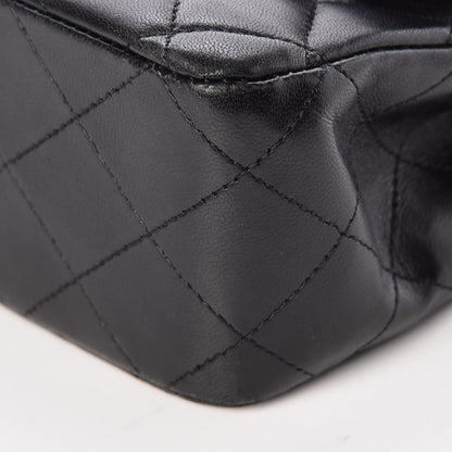 Chanel Lambskin Quilted Medium Double Flap Black 9 of 13