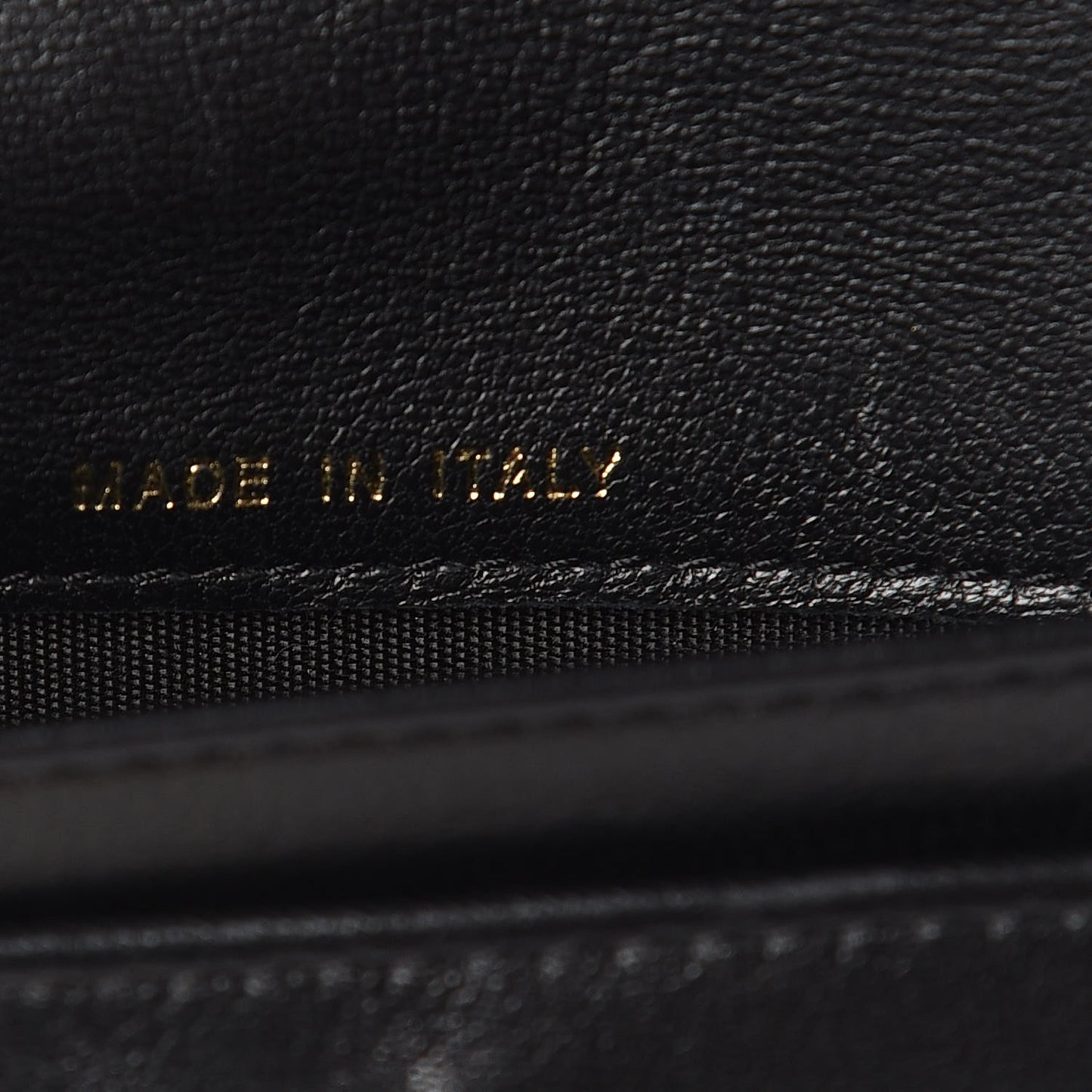 Lambskin Quilted Boy Yen Wallet Black