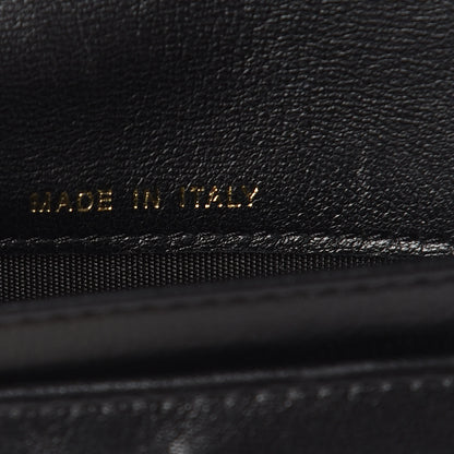 Chanel Lambskin Quilted Boy Yen Wallet Black 7 of 9