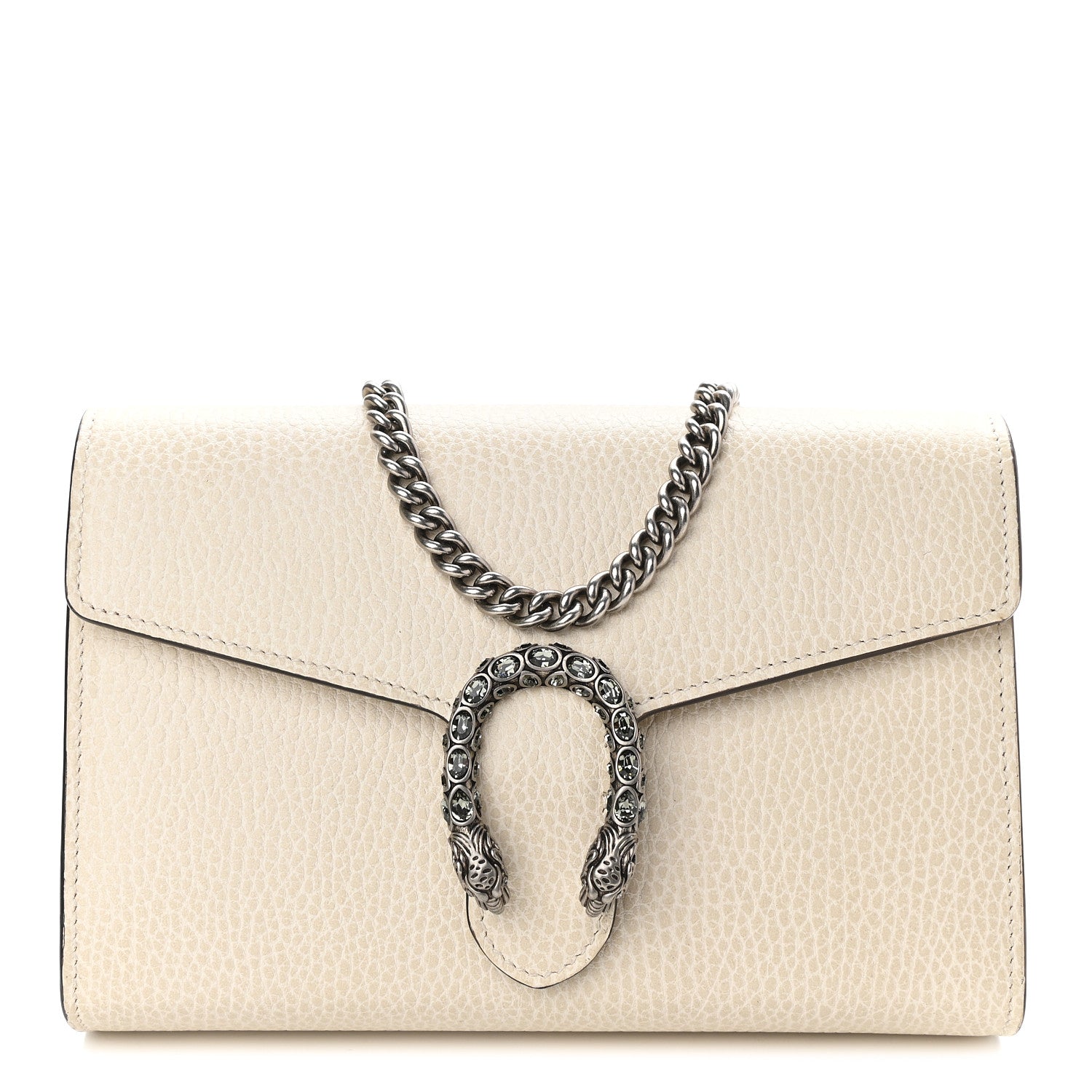 Gucci Dollar Calfskin Mini Dionysus Chain Wallet Mystic White 1 of 10