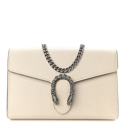 Gucci Dollar Calfskin Mini Dionysus Chain Wallet Mystic White 1 of 10