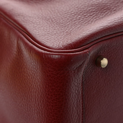 Hermes Taurillon Clemence Lindy 34 Rouge H 8 of 9