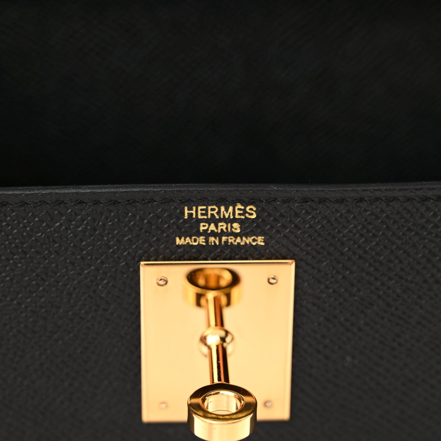Hermes Madame Calfskin Kelly Sellier 28 Black 6 of 13