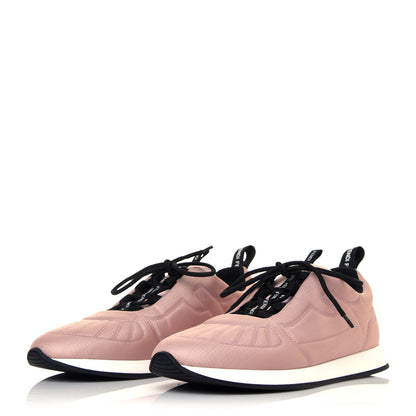 Fendi Nylon FFreedom Sneakers 37.5 White Rosa 3 of 7