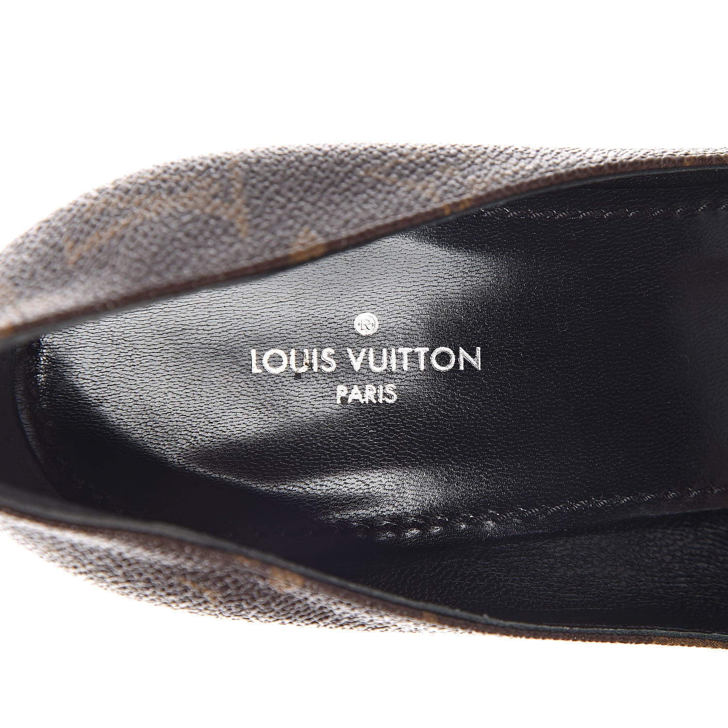 Louis Vuitton Monogram Cherie Pumps 38 Black 8 of 10