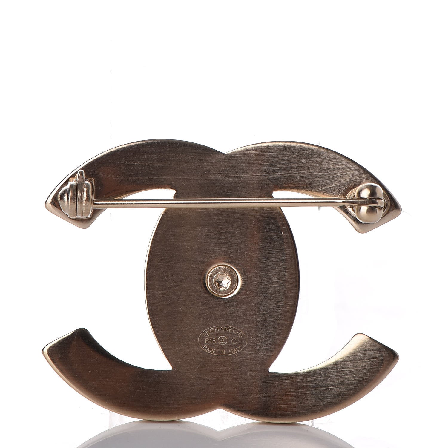 Chanel CC Turnlock Brooch Gold 3 of 5