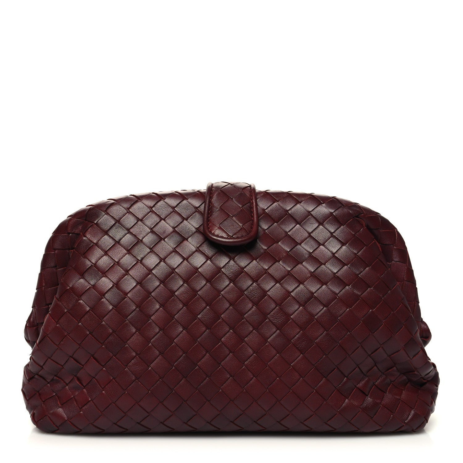 Bottega Veneta Nappa Intrecciato The Lauren 1980 Clutch Gigolo Red 3 of 10