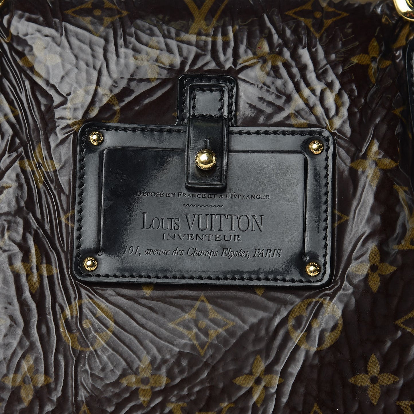 Patent Monogram Shearling Sac Thunder