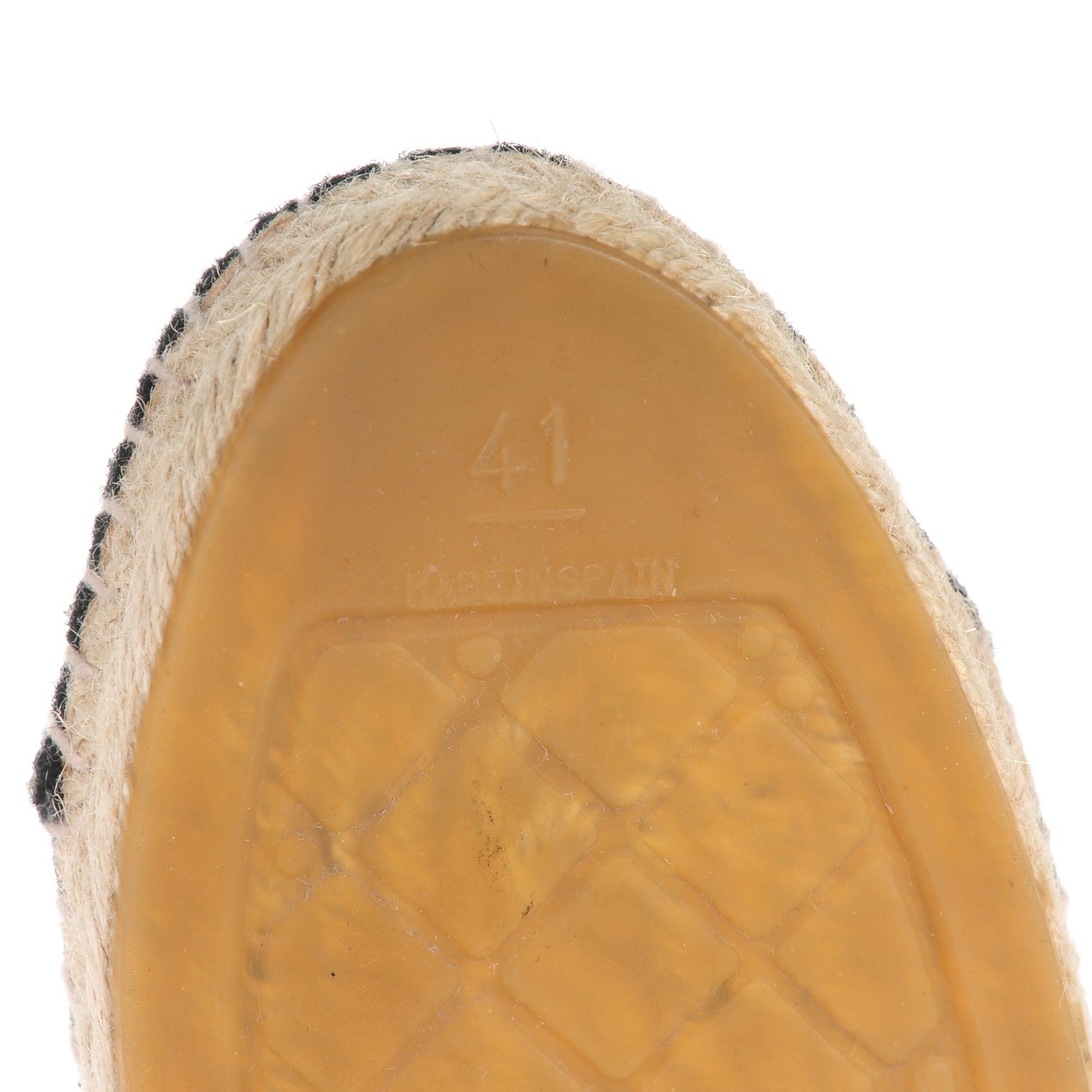Chanel Flannel CC Espadrilles 41 Grey Black 6 of 8