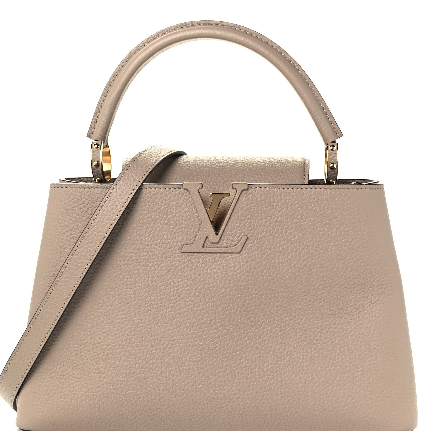 Louis Vuitton Taurillon Capucines MM Galet 11 of 17