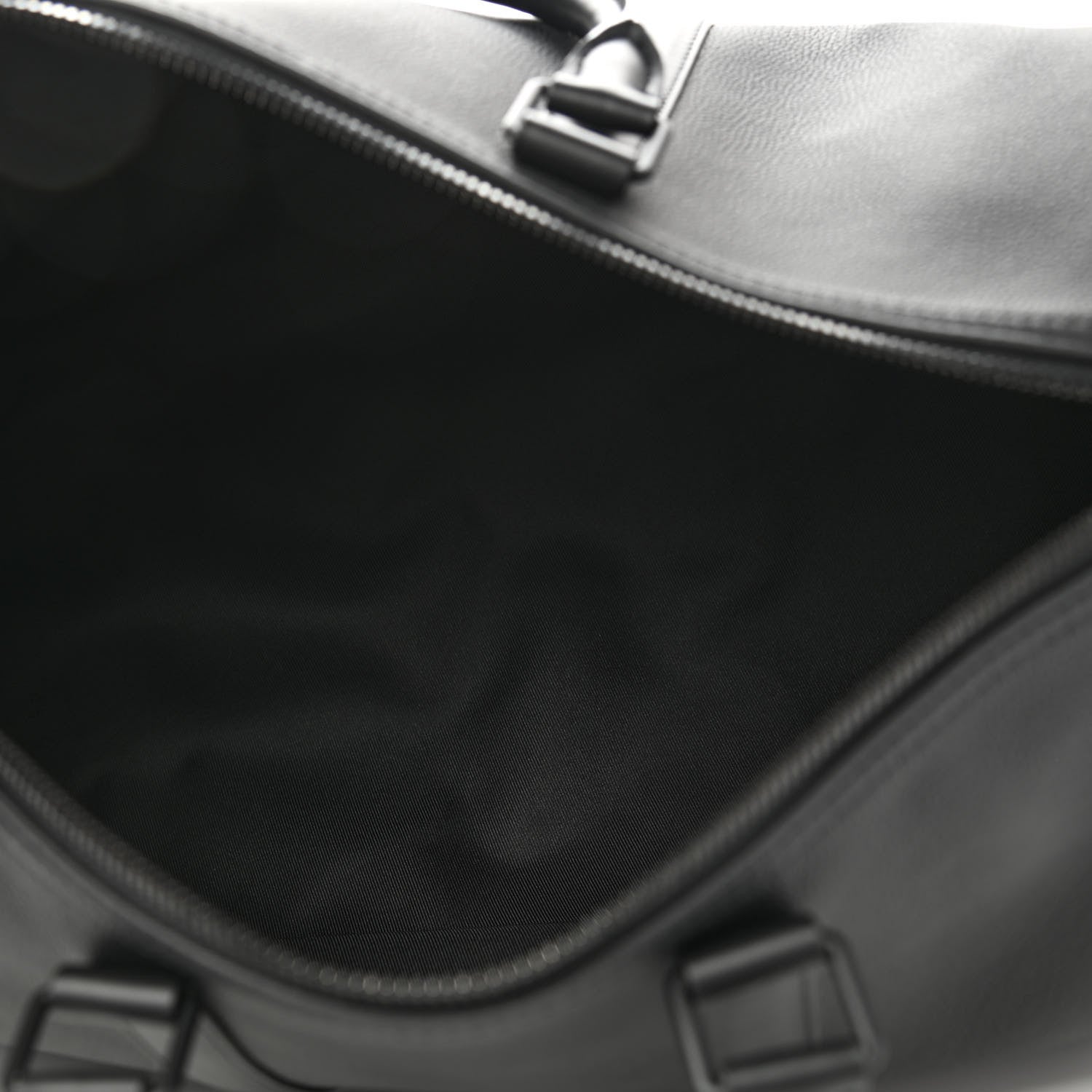 Louis Vuitton Grained Calfskin Aerogram Keepall Bandouliere 40 Black 5 of 8