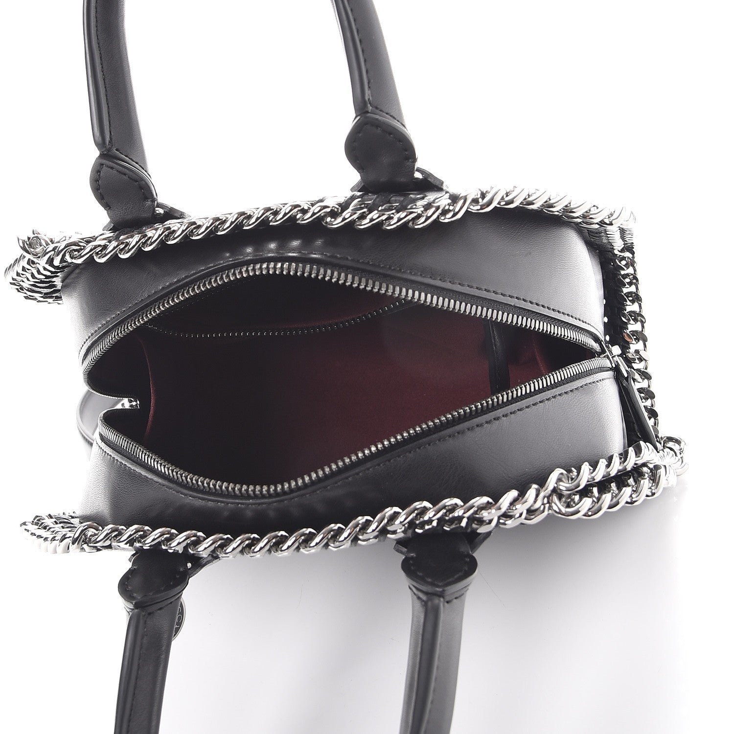 Stella McCartney Eco Alter Nappa Mini Falabella Box Top Handle Bag Black 5 of 9