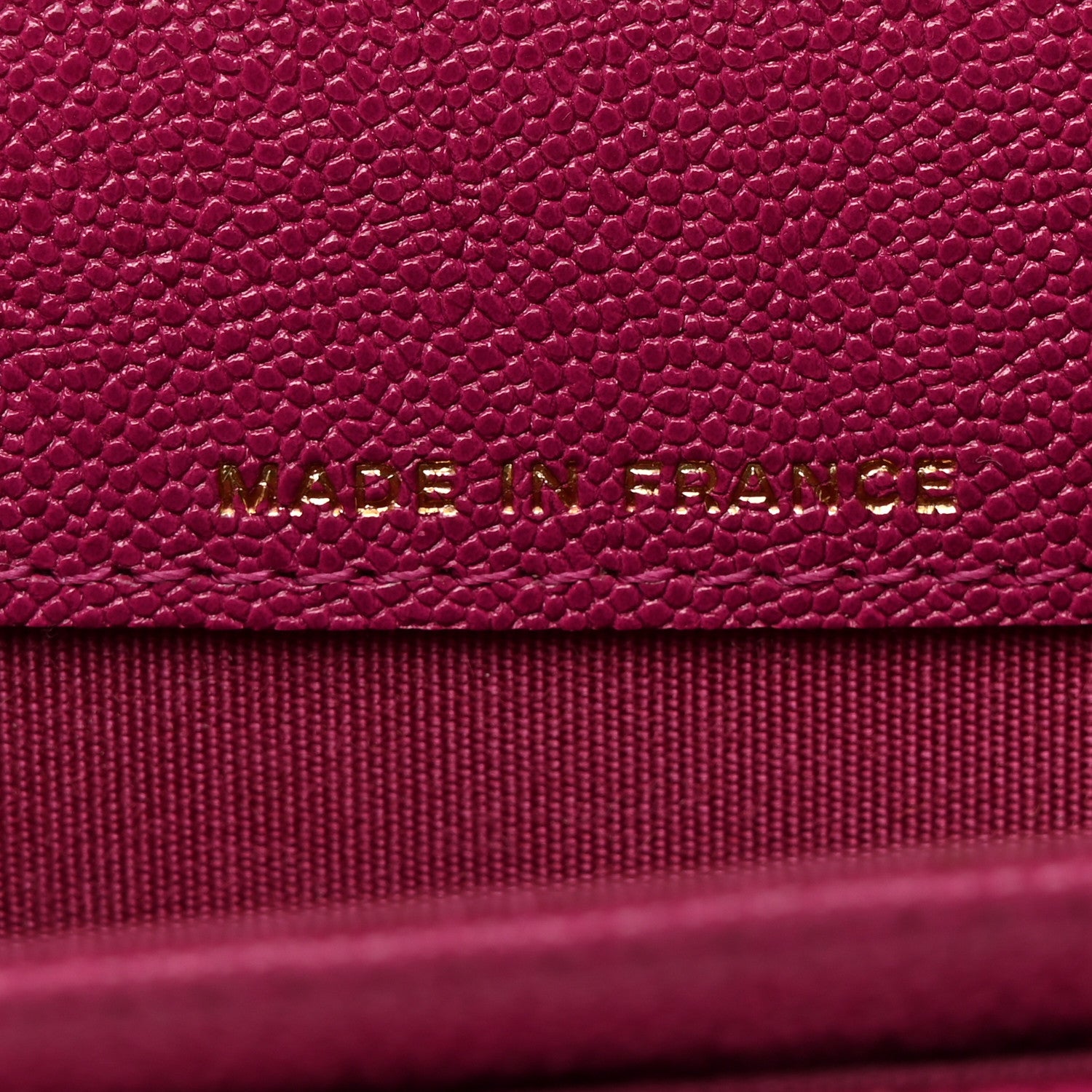 Chanel Caviar Quilted Boy Card Holder Wallet Fuchsia 8 of 10