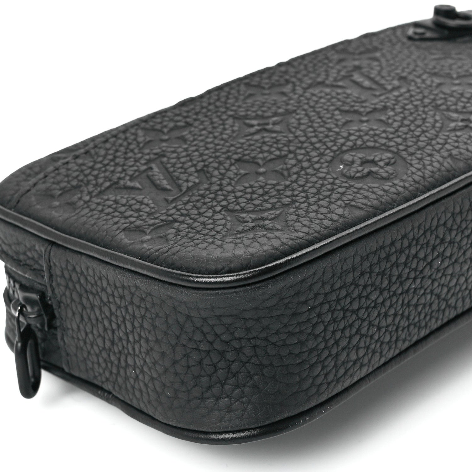 Louis Vuitton Taurillon Monogram Uniformes Solar Ray Soft Pochette Volga Belt Bag Black 10 of 11