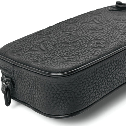 Louis Vuitton Taurillon Monogram Uniformes Solar Ray Soft Pochette Volga Belt Bag Black 10 of 11