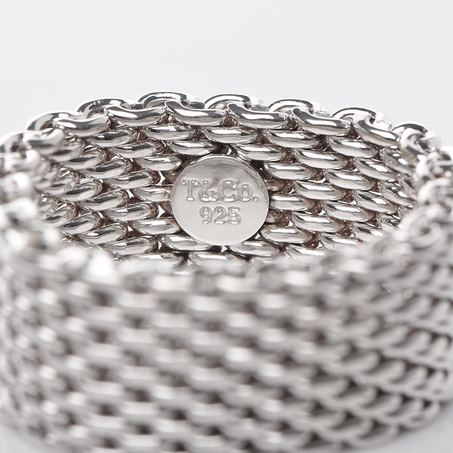 Sterling Silver Somerset Mesh Ring 60 9