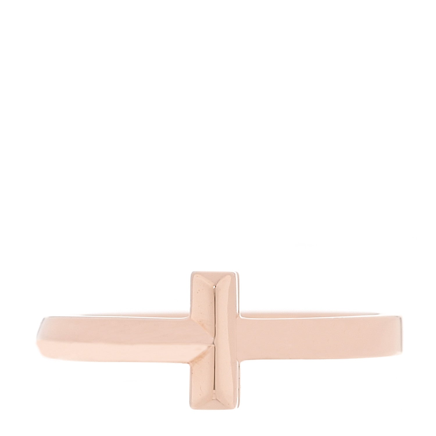 Tiffany 18K Rose Gold T T1 Ring 52/6 1 of 5