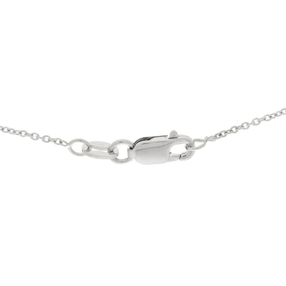 Roberto Coin 18K White Gold Diamond Tiny Treasures Pretzel Pendant Necklace 3 of 3